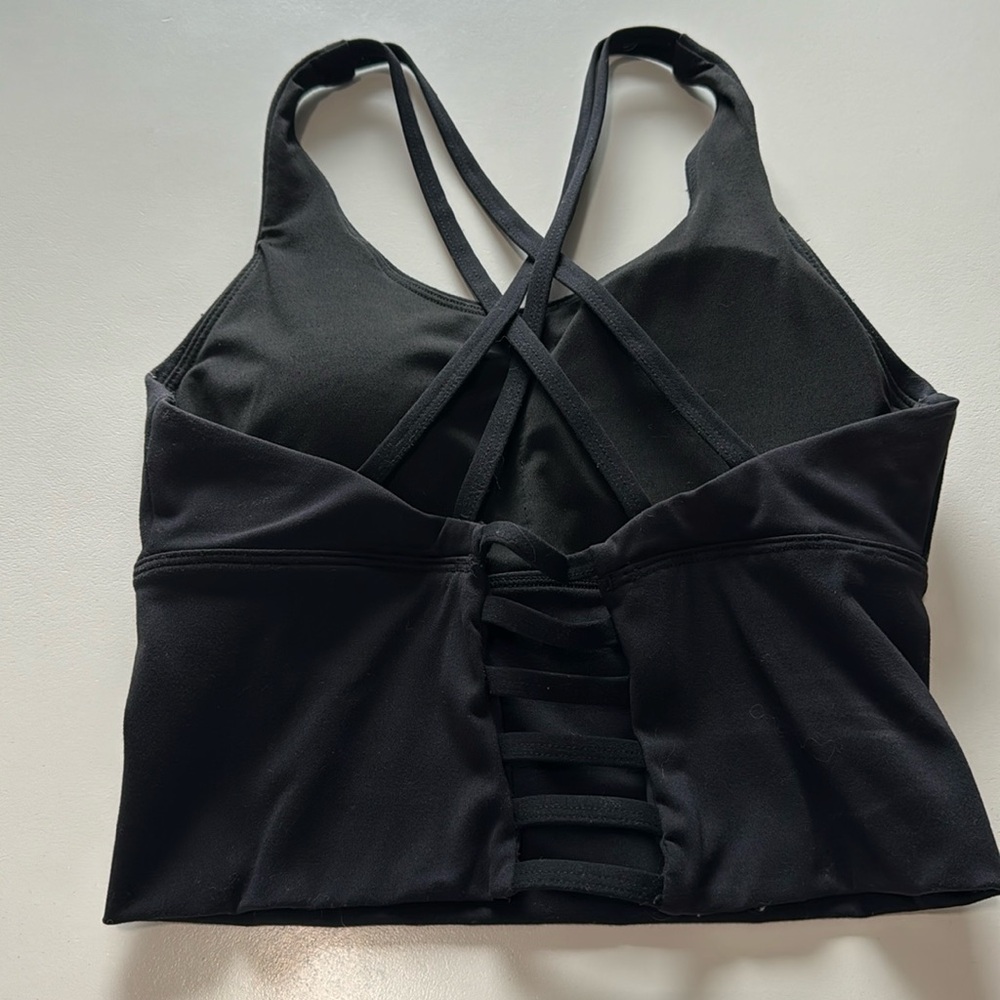 Black NVGTN Matrix Bra